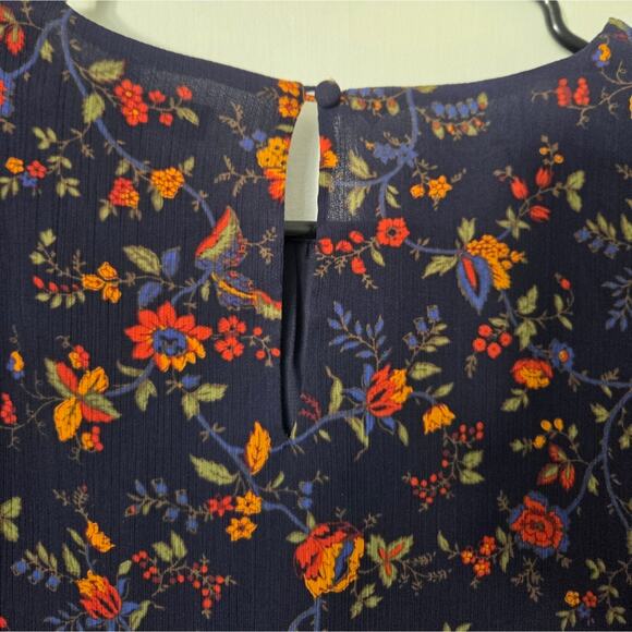 Madewell Black Flutter Sleeve Climbing Vine Blouse Small - Picture 5 of 5